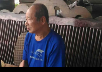 自從阿吉過世之後，他常常暗自落淚，阿吉告別式那天，他眼淚流個不停。